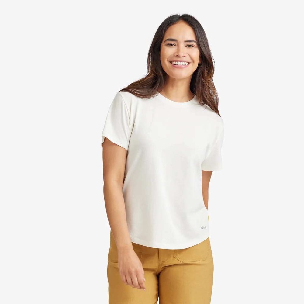 Allbirds Anytime Tee Natural White Short‎ Sleeve Crewneck T-Shirt A10336W001 NEW